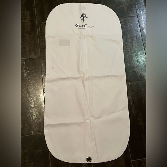 Robert Graham White Suit Garment Bag Travel Suit Shirt Protection Grommet Hang - Picture 2 of 9